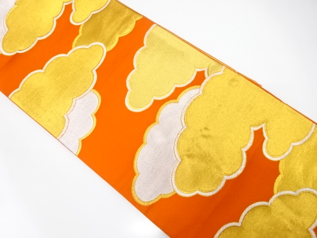 雲模様織り出し　袋帯